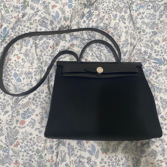 Hermes herbag 31 black SHW - Picture 1 of 4